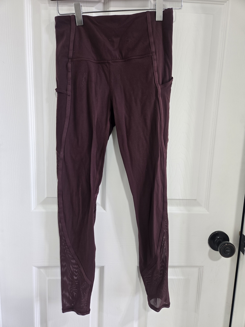 Athleta High-Waist Performance Leggings in Deep Plum